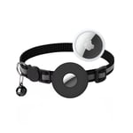 Apple Airtag + AirTag halsband för katt & små hundar - Svart
