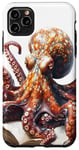 Coque pour iPhone 11 Pro Max Mignon anime pieuvre rouge lecture bibliothèque livre Deep Sea Art #7