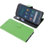 foto-kontor Cover compatible with Doro 8050/8050 PLUS book-style green case