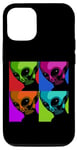 Coque pour iPhone 12/12 Pro Extraterrestre Pop Art | Alien moderne du milieu du siècle