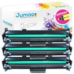 3 Tambours d'impressions type Jumao compatibles pour HP LaserJet Pro M102a, Noir