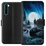 OnePlus Nord Svart Plånboksfodral Varjar på natten