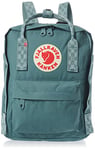 FJALLRAVEN Unisex Adult Kånken Mini Backpack, Frost Green-Chess Pattern, 20 x 13 x 29 cm/7 Litre