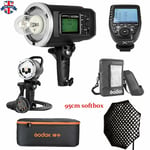 UK Godox AD600BM 600W HSS Flash+AD-H600B+95cm Grid Softbox+XPRO-C For Canon Kit