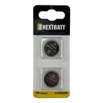 Batteri till NextBatt Knappcellsbatteri CR2025, 3V - 2-pack