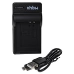 vhbw Chargeur USB compatible avec Canon Legria Mini X caméra, caméscope, action-cam - Station + câble micro-USB, témoin de charge