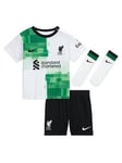 Nike Liverpool Infant 22/23 Away Full Kit - White, White, Size 3-6 Months