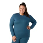 Smartwool Classic All-Season Merino Base Layer Crew Plus Boxed - Maillot thermique laine mérinos femme Twilight Blue 3X