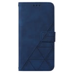 Samsung Galaxy S23 FE Läder Flip Cover med Plånbok och Axelrem - Mörkblå