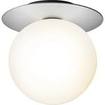 Liila 1 Wall/Ceiling Lamp 255 mm, Light Silver / Opal