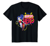 Youth DC Kids Super Hero Girls Wonder Woman Text Super Hero T-Shirt