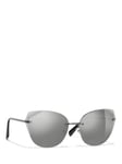 CHANEL Cat Eye Sunglasses CH4237 Grey/Mirror Silver
