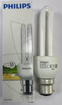 4x 11W (=55W) Philips Low Energy Power Saving CFL Stick Light Bulbs BC B22 Lamp