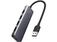 Ugreen Adapter 4in1 UGREEN Hub USB to 4x USB 3.0 + USB-C (gray)
