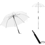 Parasoll & paraplyer - Living Paraply genomskinligt 107 cm