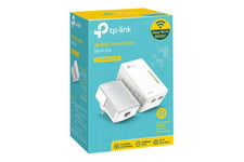 TP-Link Powerline AV600 - Extender Starter Kit - powerline-adaptersæt - 802.11b/g/n - kan sluttes til vægstik