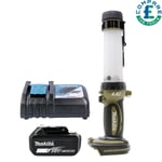 Makita DML806O 18V LXT Olive Green LED Flashlight With 1 x 6Ah Battery & Charger
