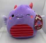 Atwater the Love Monster Squishmallow 7.5" Valentines Plush Soft Purple Heart UK