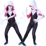 4-10 år Barn Flickor Spider Gwen med Mask Cosplay Jumpsuit kostym - Perfet 5-6 Years