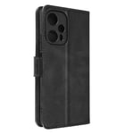 Wallet Case with Stand Function Prestifold Black for Xiaomi Poco F5 5G