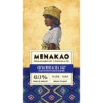 Menakao Madagascar Chocolate 63% Cocoa Nibs & Sea Salt Craft Bar
