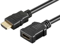 HDMI forlængerkabel - Guldbelagt - 0.25 m