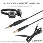 1.5m Audio Cable 2.5mm Male to 3.5mm for AKG K450 Q460 K480 K451 Earphone