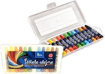Tetis Oljepastellkritor 12 Färger Sexkantiga (Kt020-Ab)