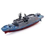 szkn 2.4G Remote Control Military Warship Model Electric Toys Waterproof Mini Aircraft Carrier/Coastal Escort Gift for Kids Gray coastal escort