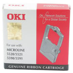 Oki Black Fabric Ribbon For Microline 5500 1126301