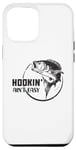 Coque pour iPhone 12 Pro Max hookin' ain't easy vintage fisherman funny fishing dad