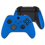 eXtremeRate Soft Touch Blue Replacement Handles Top Shell for Xbox Series X Controller, Custom Side Rails Panels Front Housing Shell Faceplate for Xbox Series S Controller - Controller NOT Included