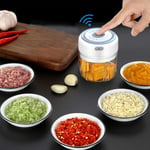 Electric Mini Garlic Chopper Slicer,Wireless Portable Food Chopper Processor,Vegetable Nuts Meat Grinder for Onions Pepper Ginger