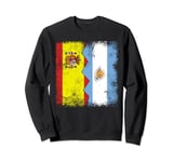 Argentinian Roots | Half Spanish Flag | Spain Argentina Kids Sweatshirt