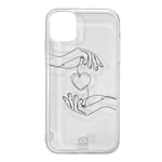 iPhone 11 Joy Case Fleksibelt Plast Deksel m. Trykk - Hjerte