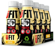 UFIT High 50G Protein Shake, No Added Sugar, Low in Fat, Banana Flavour Ready to