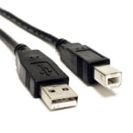 USB-B skrivarkabel (USB 2.0) | 3m svart