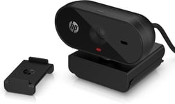 HP PC Webcam 320, 1080p FHD webcam, Compatible with Chrome, Auto Light Corrector