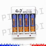 4 PILES ACCUS RECHARGEABLE AAA LR03 R03 1.2V 1350mAh + CHARGEUR RAPIDE GODP-007 Réf:20