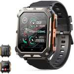 Montre Connectée Homme avec Appels Bluetooth Assistant Vocal, 1,83'' Sport Smartwatch Militaire avec 123 Modes Sportifs,Podomètr54