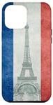 Coque pour iPhone 14 Pro Max Paris Tour Eiffel et drapeau français