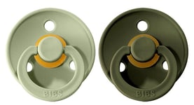 BIBS napp Colour 2-pack 6-18 mån, sage/hunter green