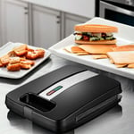 4 Slice Toastie Maker Quad Sandwich Toaster Non Stick Plates Voche 1400W TT