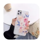 Case For Coque iPhone 11 Pro XS Max Case Flower Soft TPU Back Cover For iPhone 6 6S 7 8 Plus X XR SE 2020 Case Cover Phone Cases-MF-3-for iPhone11 Pro Max