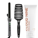 CLOUD NINE The Curling Wand, The Wet Brush, Magical Remedy Bundle