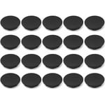 Cyclingcolors - 20x cache trou bouchon plastique 15,9mm (5/8) noir protection trou meuble mur cloison