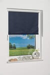 K-home Klemmfix Mini Store occultant, Tissu, Bleu, 40 x 150 cm