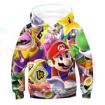 Super Mario & Sonic Barnkläder för Barn, Nyhetstryckt Hoodie Sweatshirt Tröja för Pojkar och Flickor, Fest- och Födelsedagspresenter B 9-10 Years