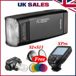 Godox AD200Pro TTL Camera Flash XPro-C/F/N/S Transmiter Fr Canon Nikon Sony Fuji