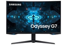Samsung Odyssey G7 LC27G75TQSRXXU 27" 1000R Curved Gaming Monitor - 240Hz, 1ms, 1440p QHD, Gsync, QLED, HDR600, HDMI, Displayport, USB